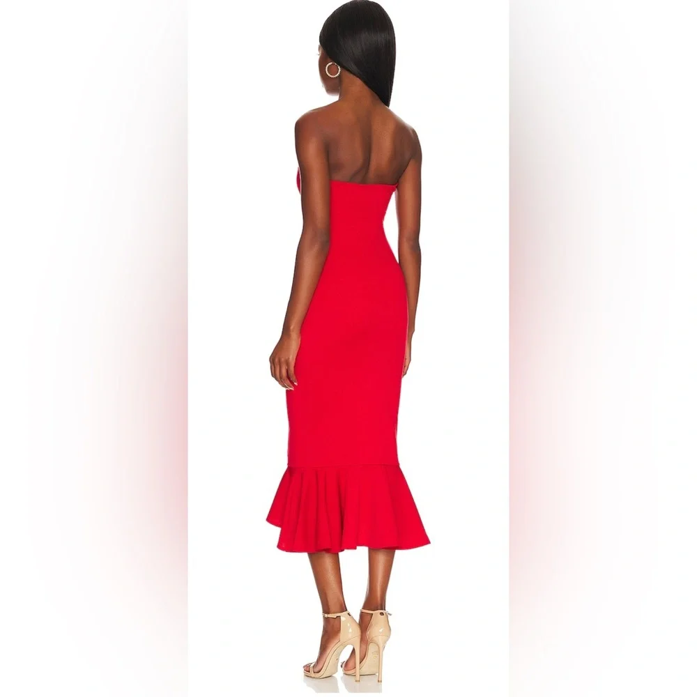 REVOLVE superdown Izzy Ruffle Maxi Dress in Red - Picture 4 of 5